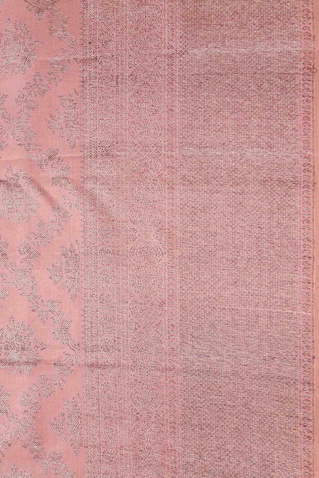 Pink Dual Tone Kanchipuram Silk Saree