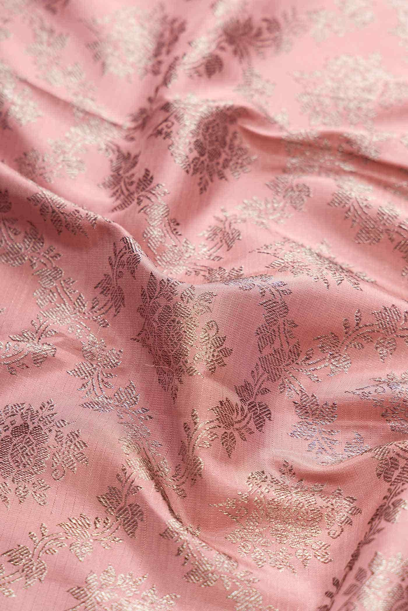 Pink Dual Tone Kanchipuram Silk Saree