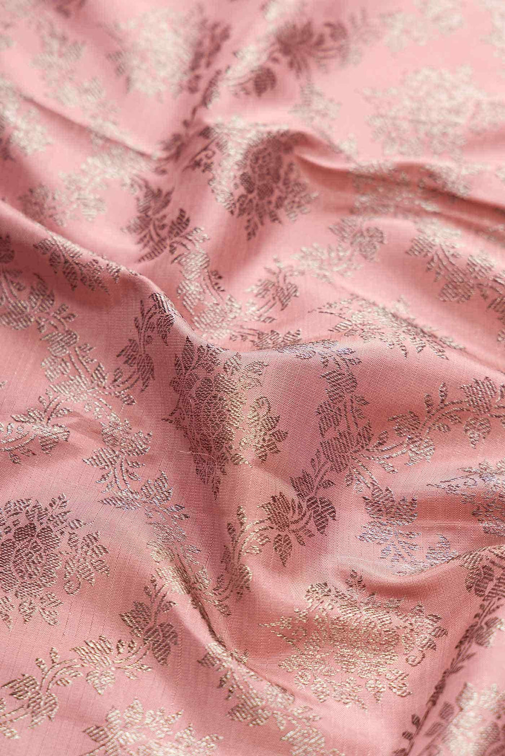 Pink Dual Tone Kanchipuram Silk Saree