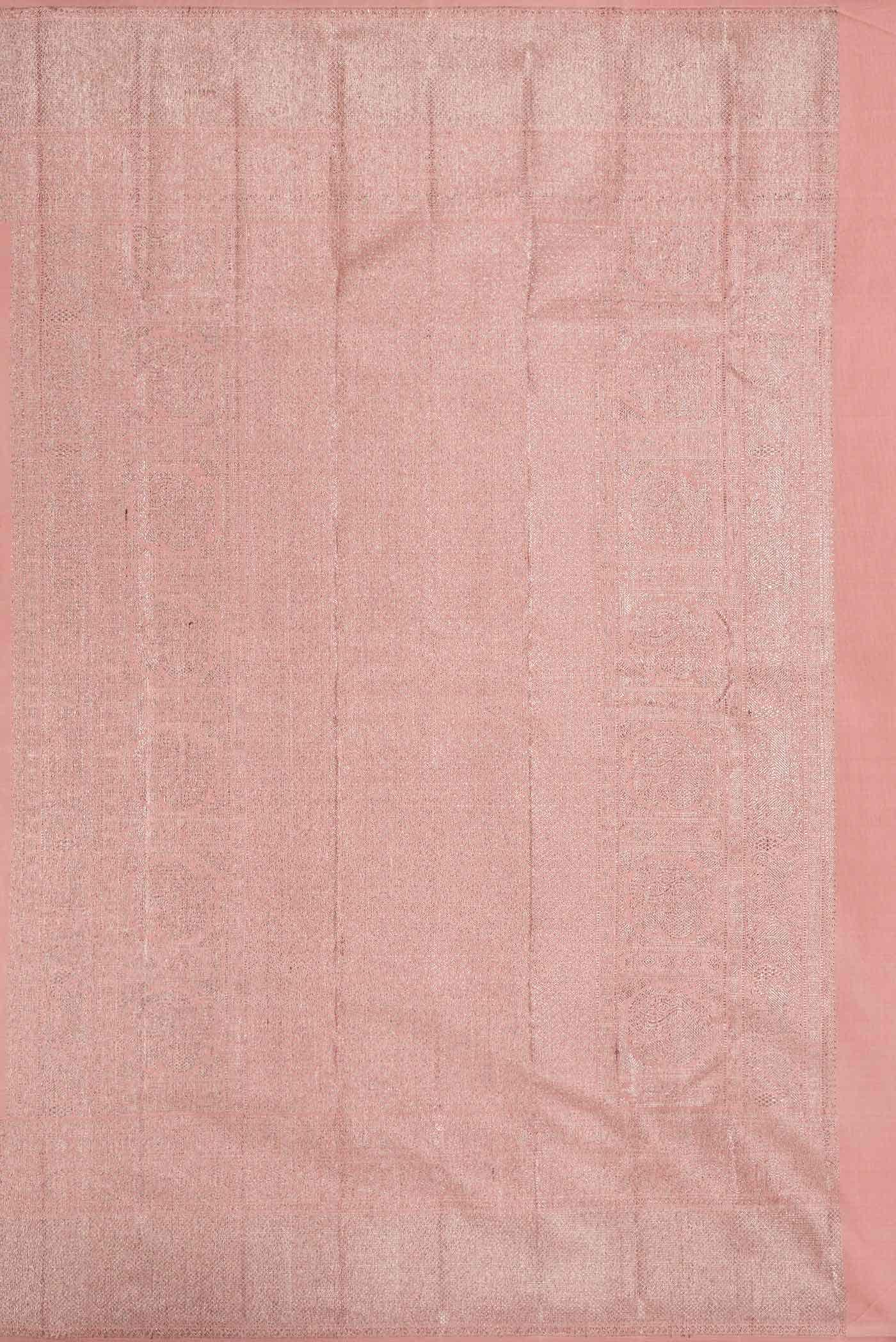 Pink Dual Tone Kanchipuram Silk Saree