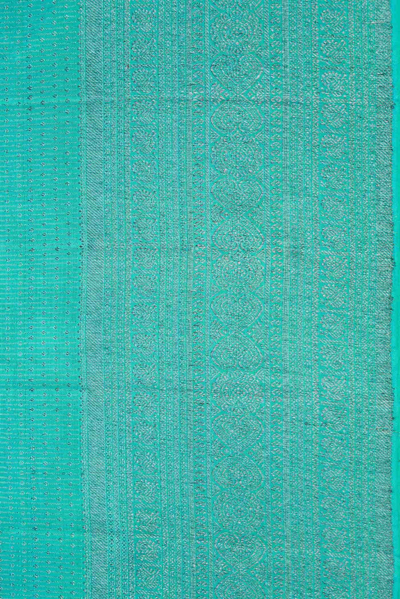 Sky Blue Dual Tone Kanchipuram Silk Saree