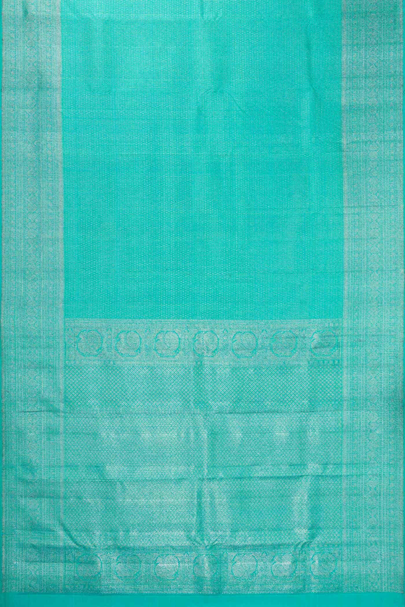 Sky Blue Dual Tone Kanchipuram Silk Saree