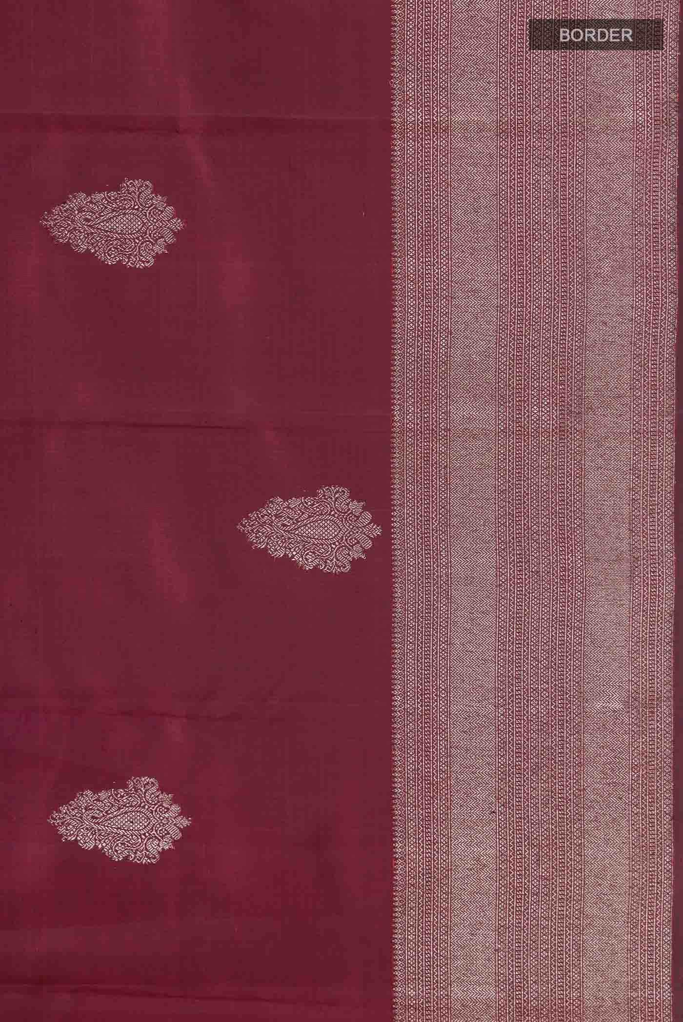 Maroon Kanchipuram Silk Saree