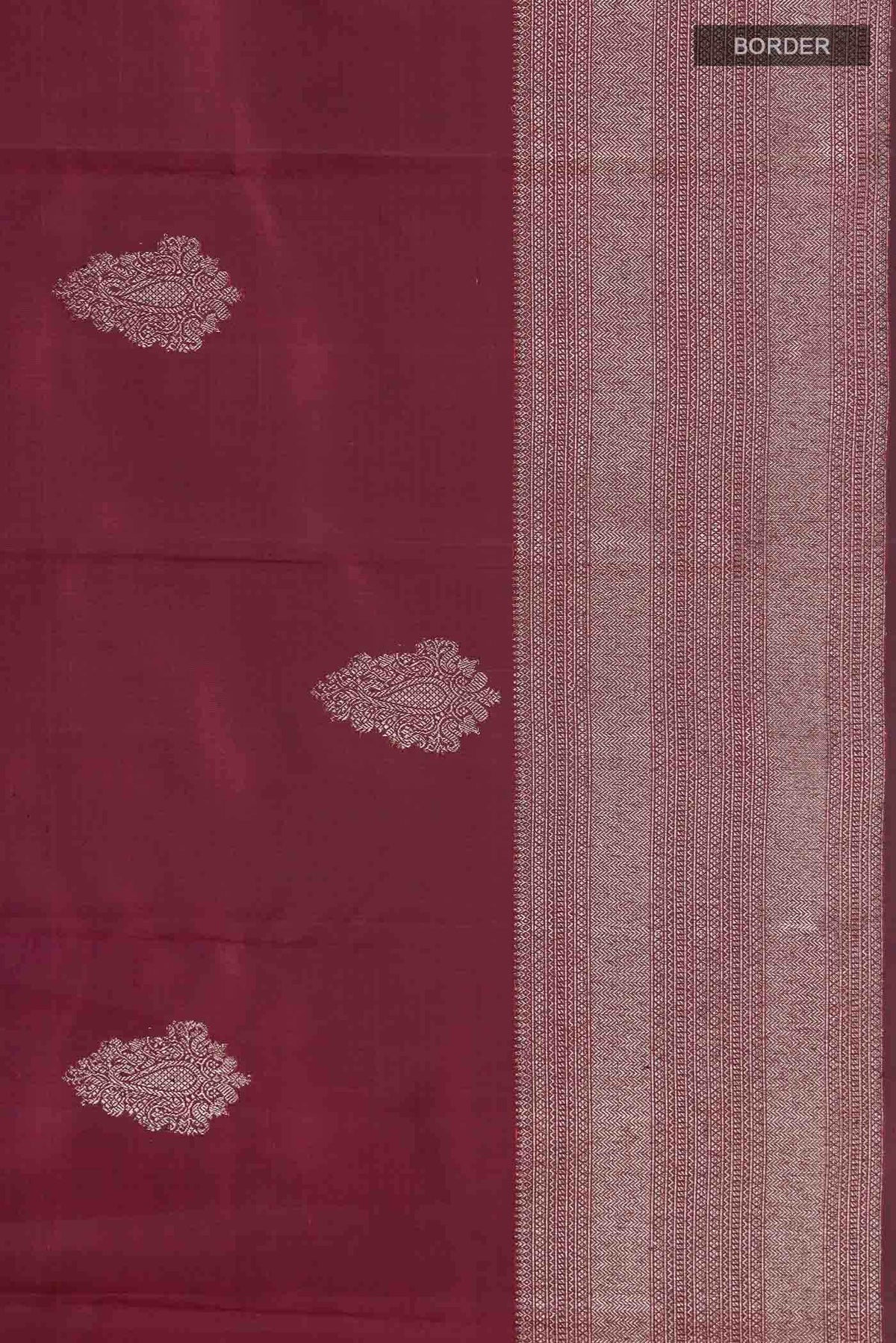 Maroon Kanchipuram Silk Saree