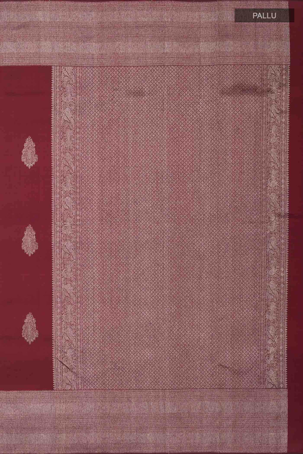 Maroon Kanchipuram Silk Saree