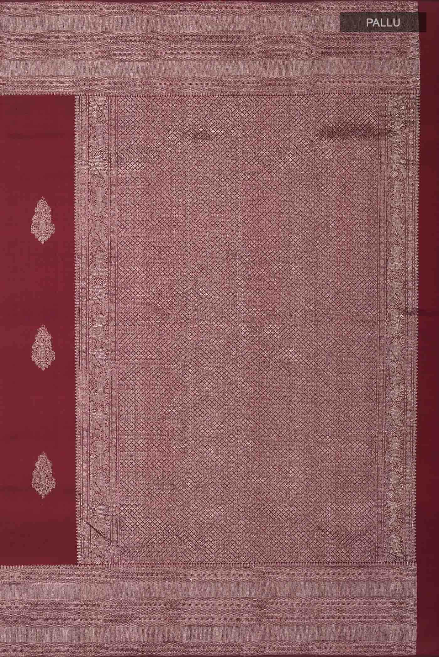 Maroon Kanchipuram Silk Saree