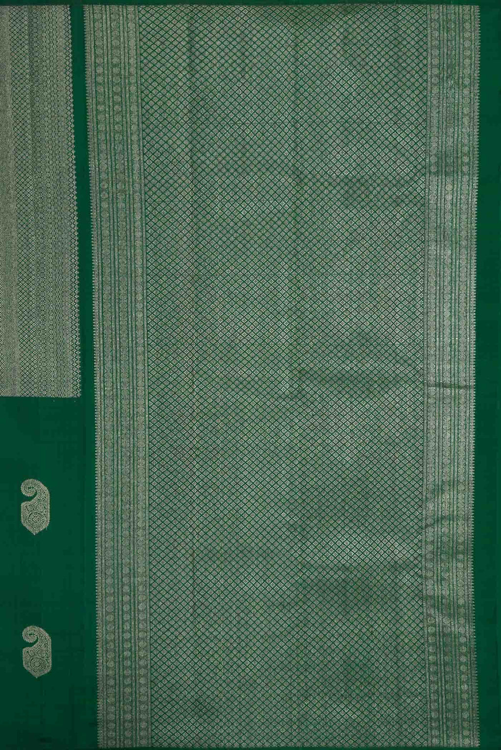 Green Dual Tone Kanchipuram Silk Saree