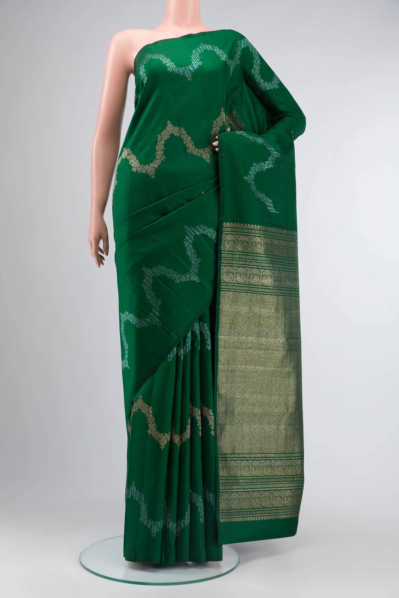 Green Kanchipuram Silk Saree