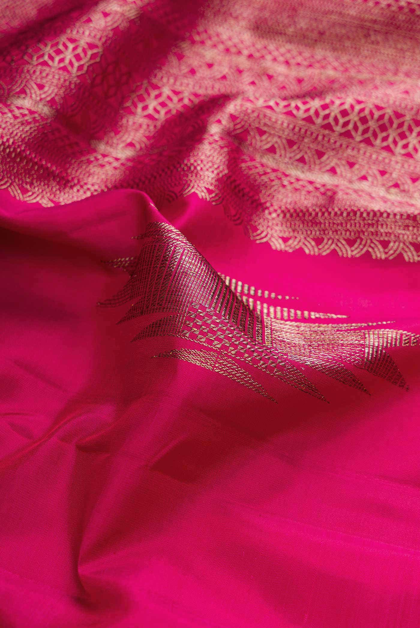 Rani Pink Dual Tone Kanchipuram Silk Saree