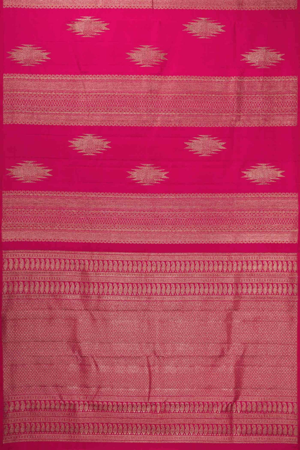 Rani Pink Dual Tone Kanchipuram Silk Saree