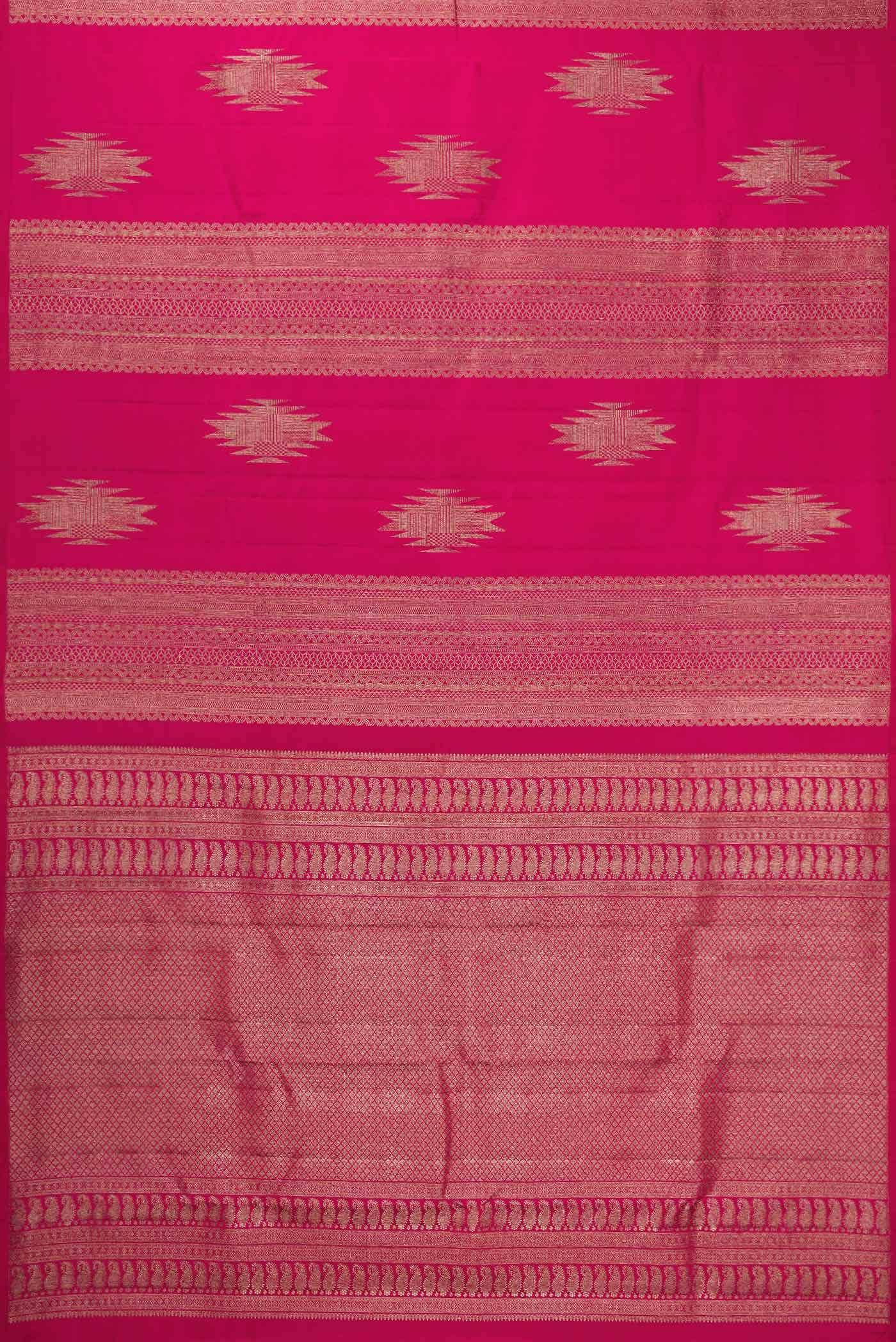 Rani Pink Dual Tone Kanchipuram Silk Saree
