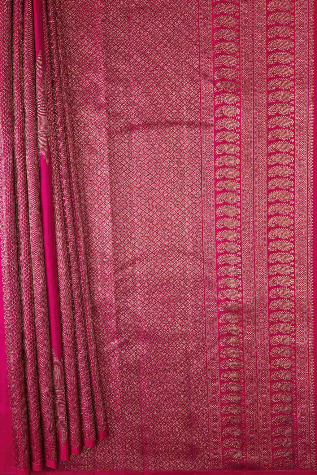 Rani Pink Dual Tone Kanchipuram Silk Saree