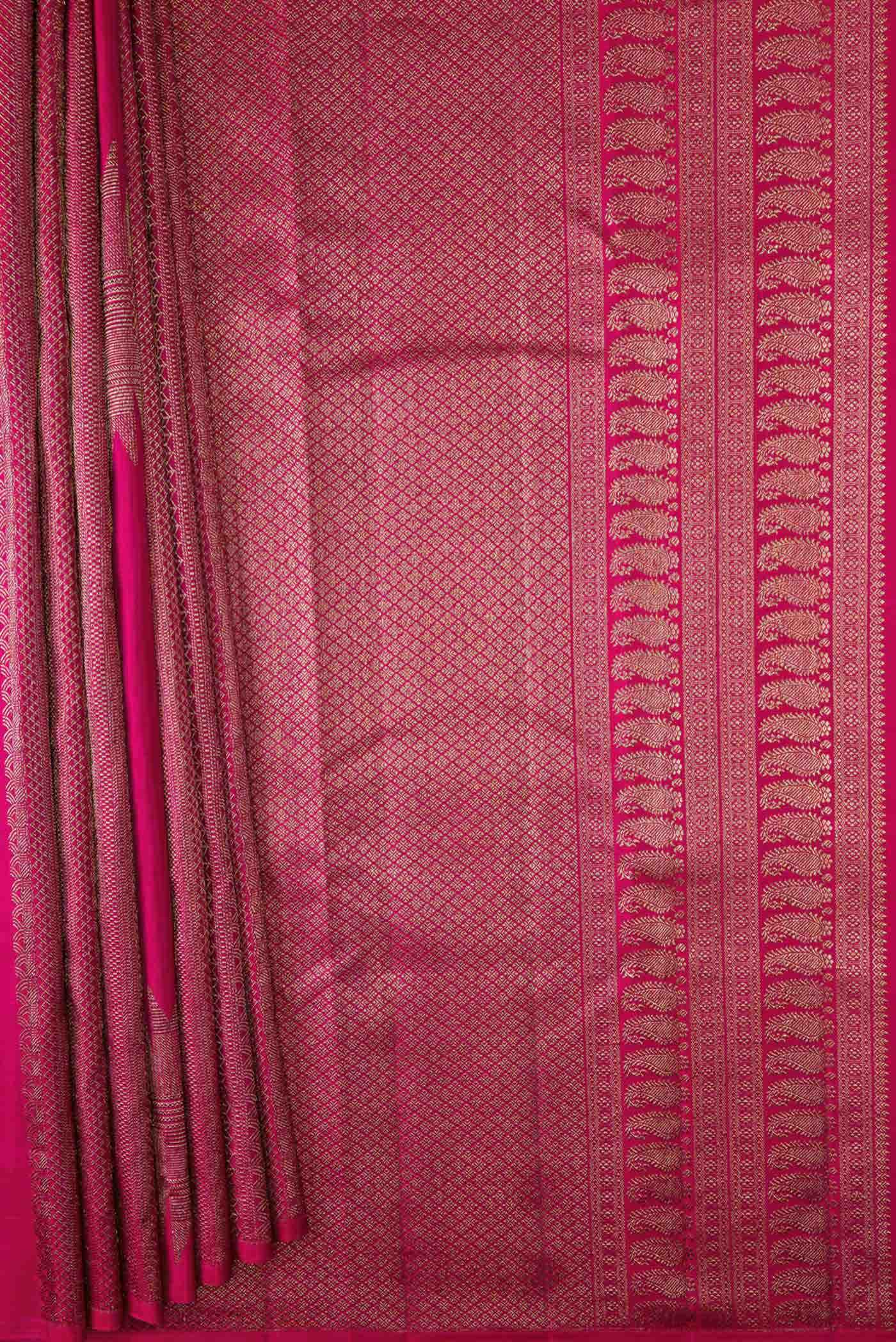 Rani Pink Dual Tone Kanchipuram Silk Saree