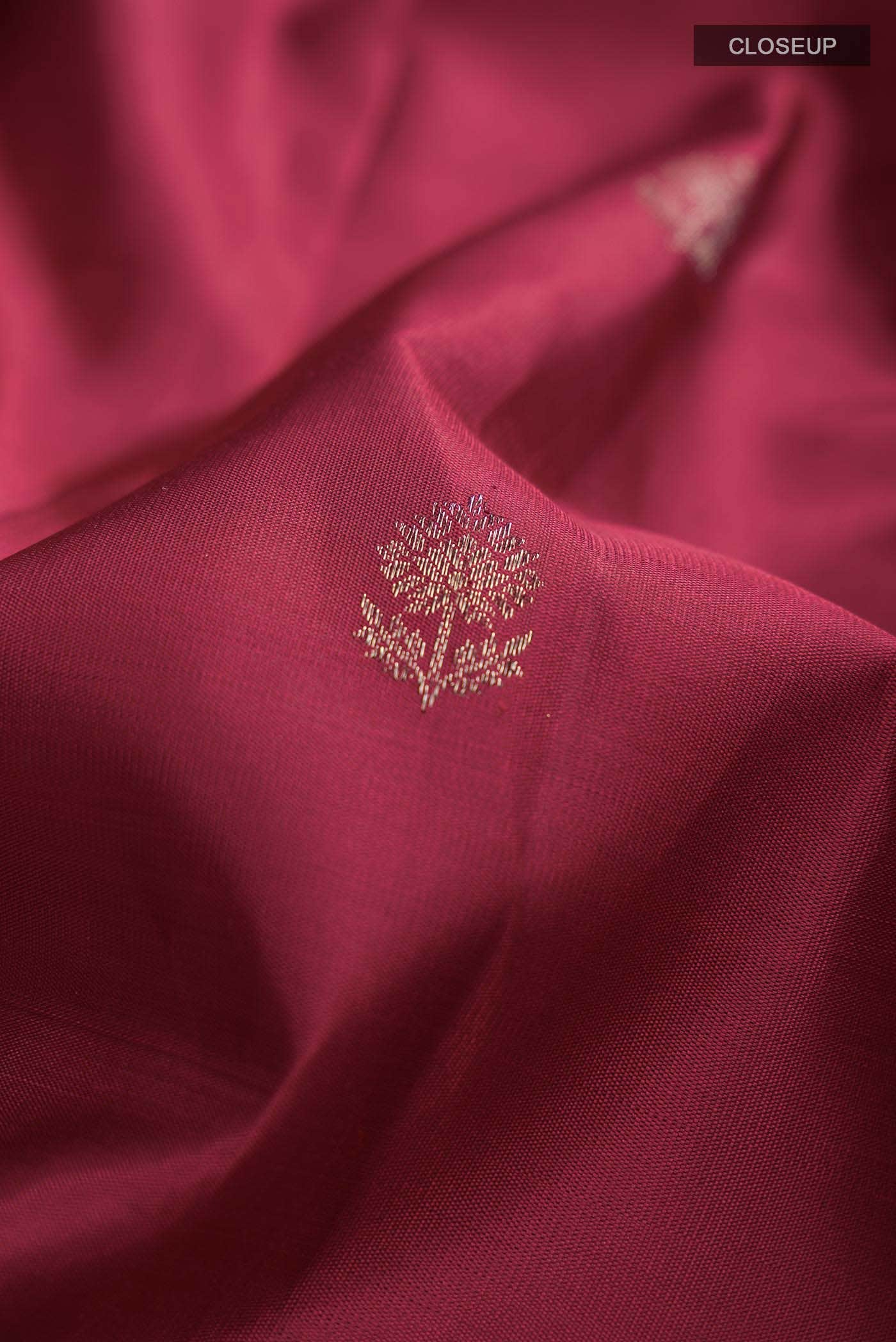 Maroon Kanchipuram Silk Saree