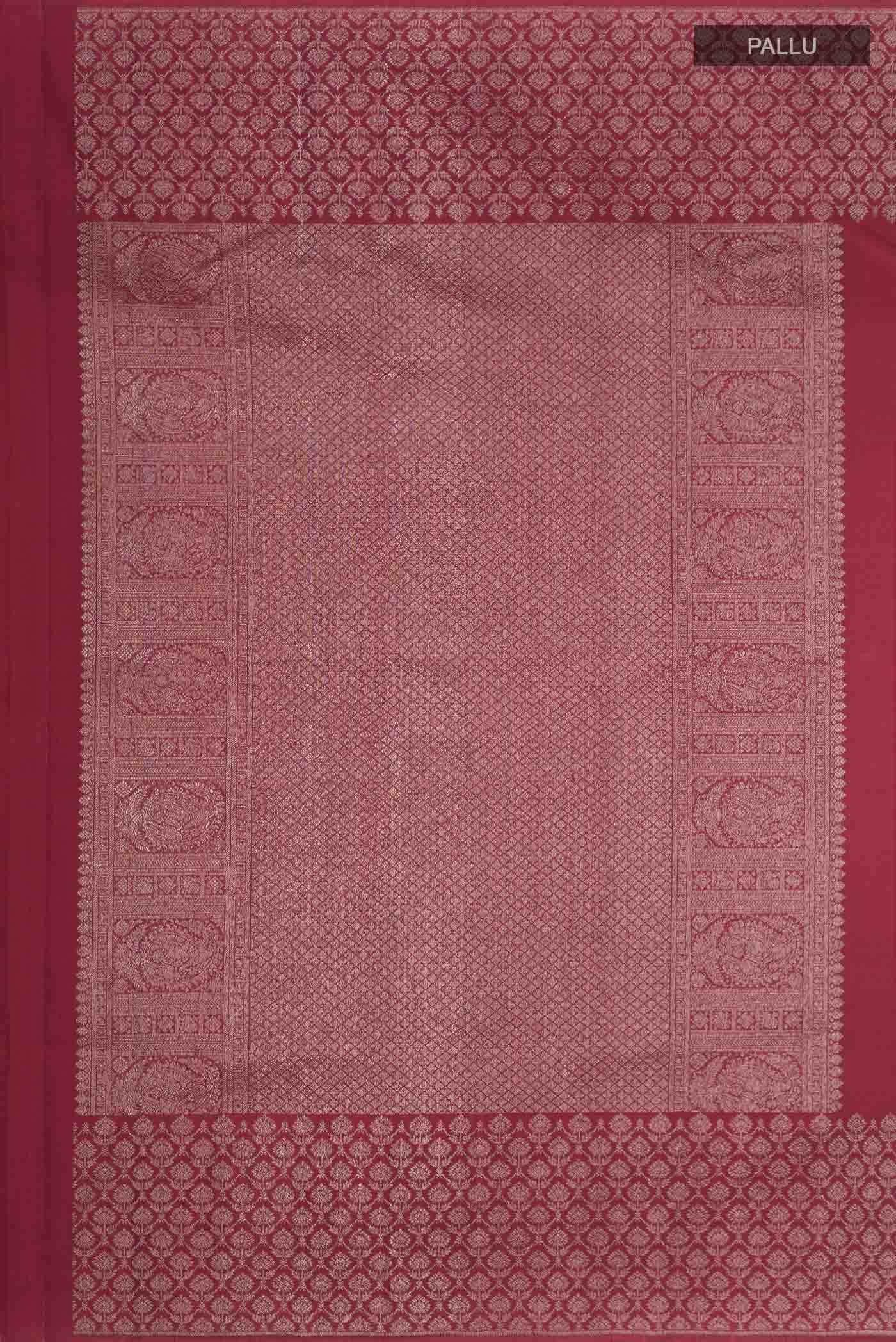 Maroon Kanchipuram Silk Saree