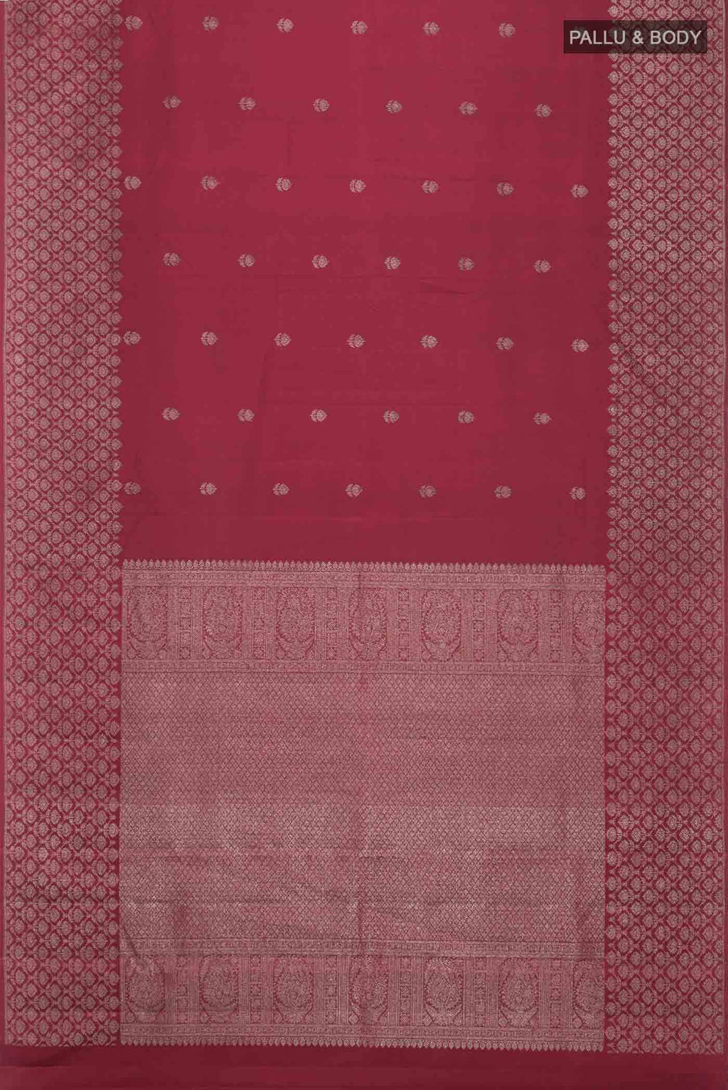 Maroon Kanchipuram Silk Saree