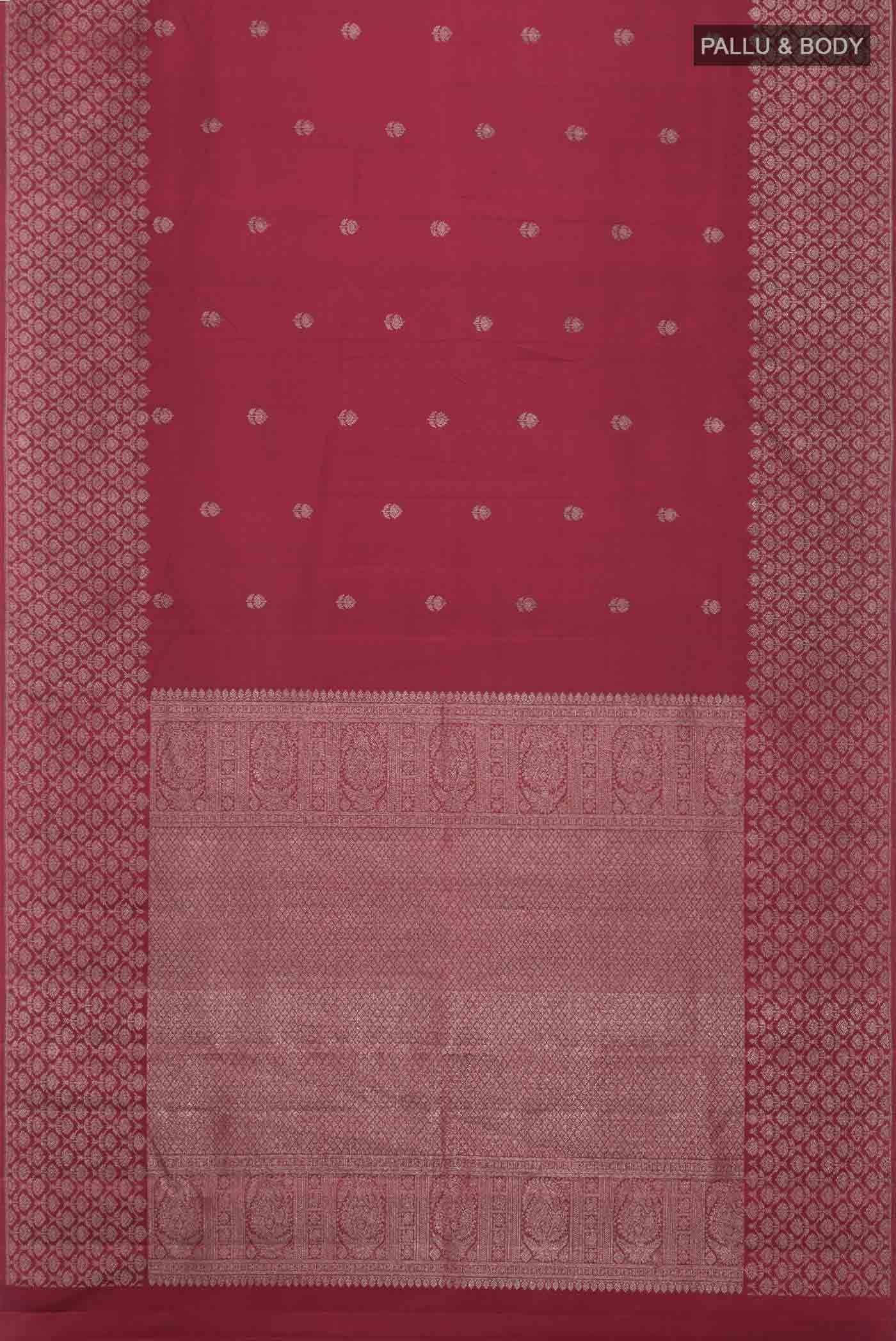 Maroon Kanchipuram Silk Saree