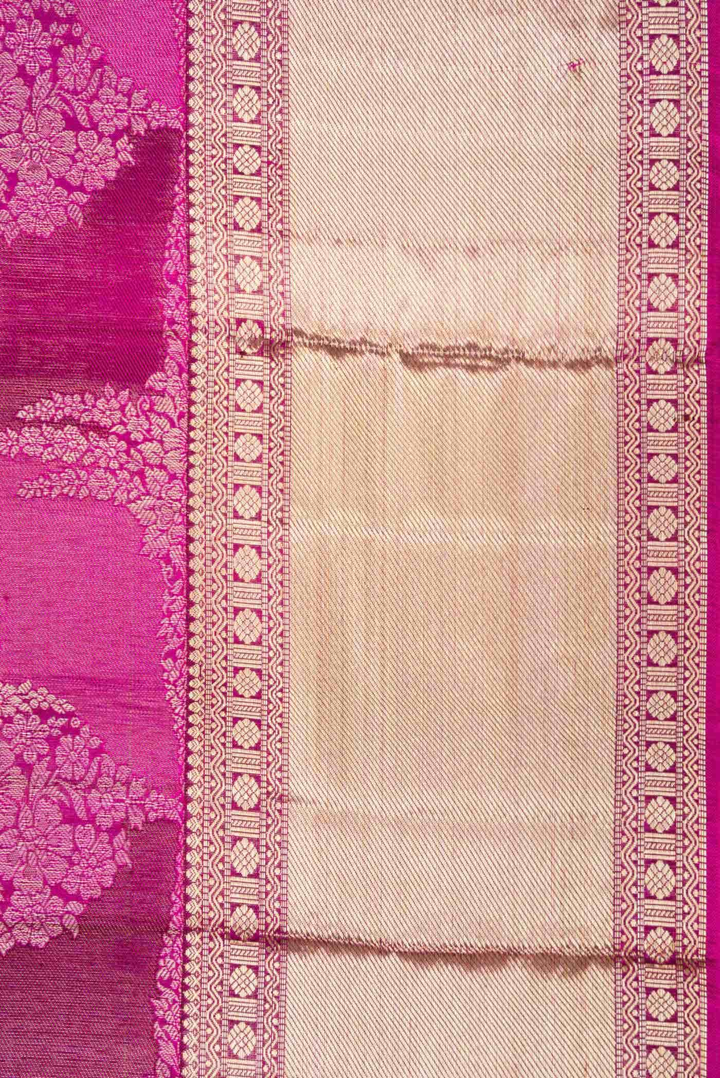 Pink Dual Tone Kanchipuram Silk Saree
