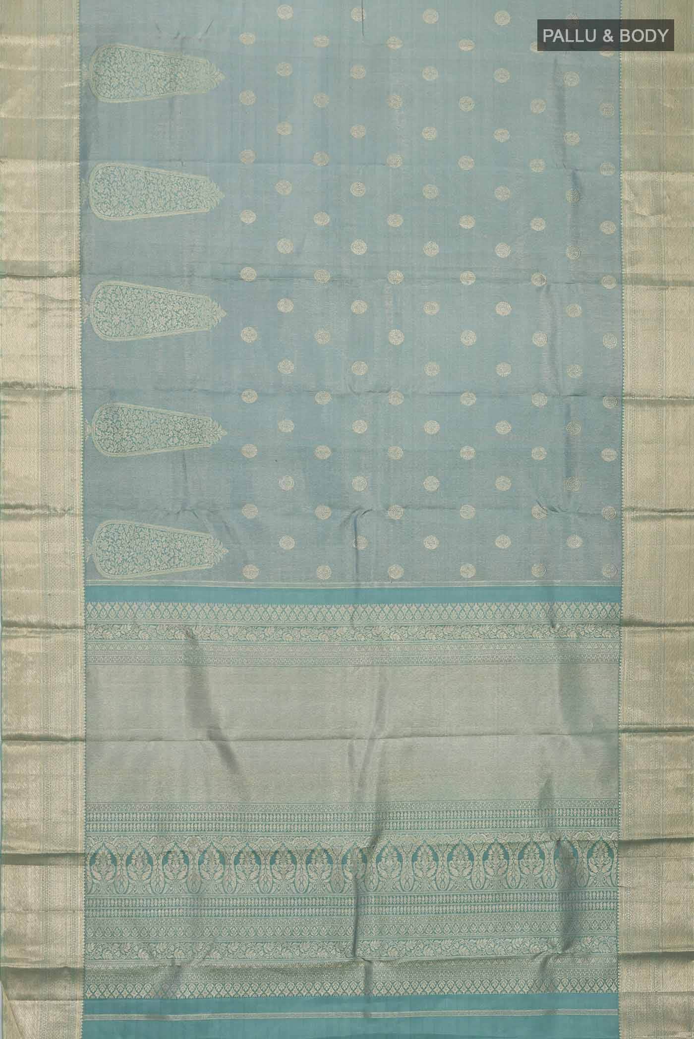 Blue Kanchipuram Silk Saree
