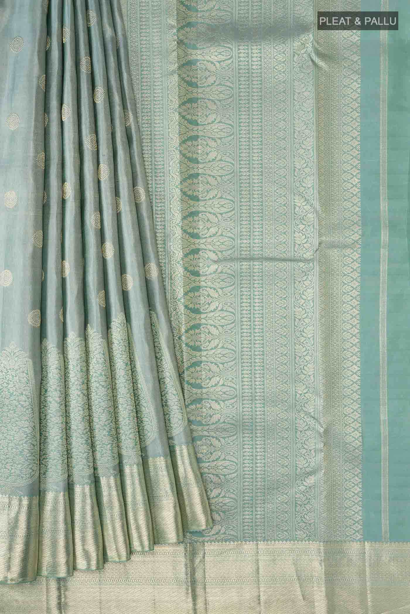 Blue Kanchipuram Silk Saree