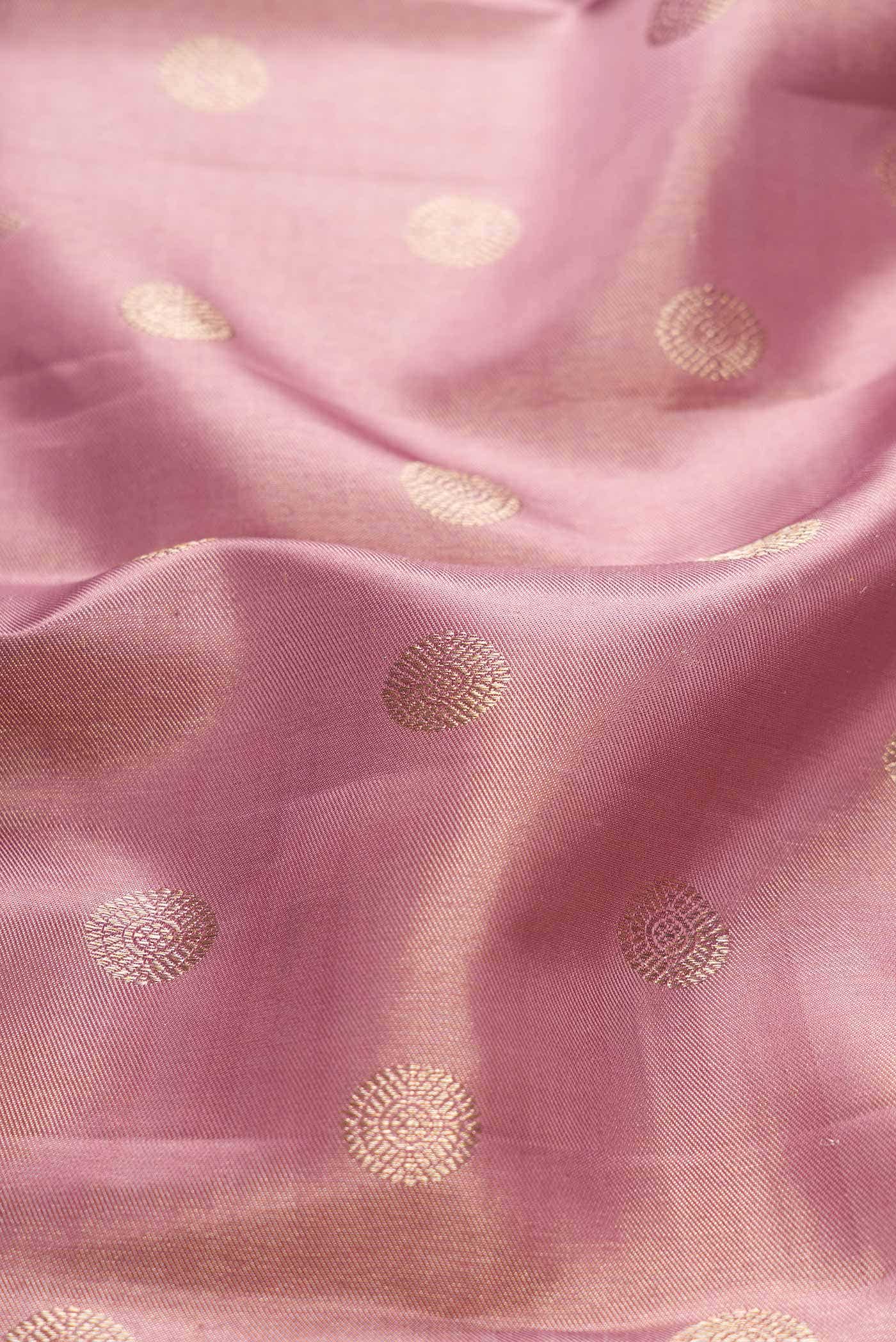 Pink Dual Tone Kanchipuram Silk Saree