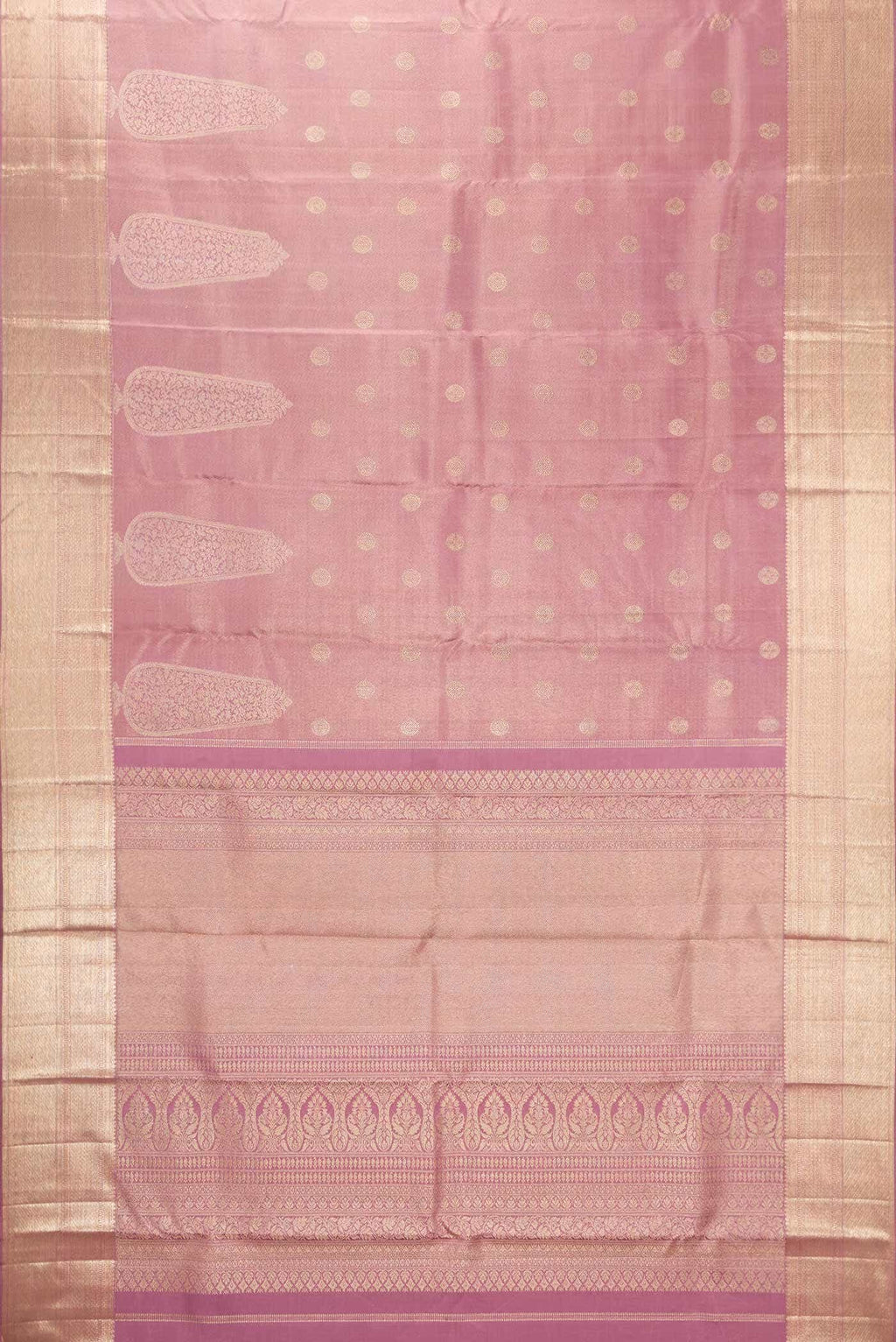 Pink Dual Tone Kanchipuram Silk Saree
