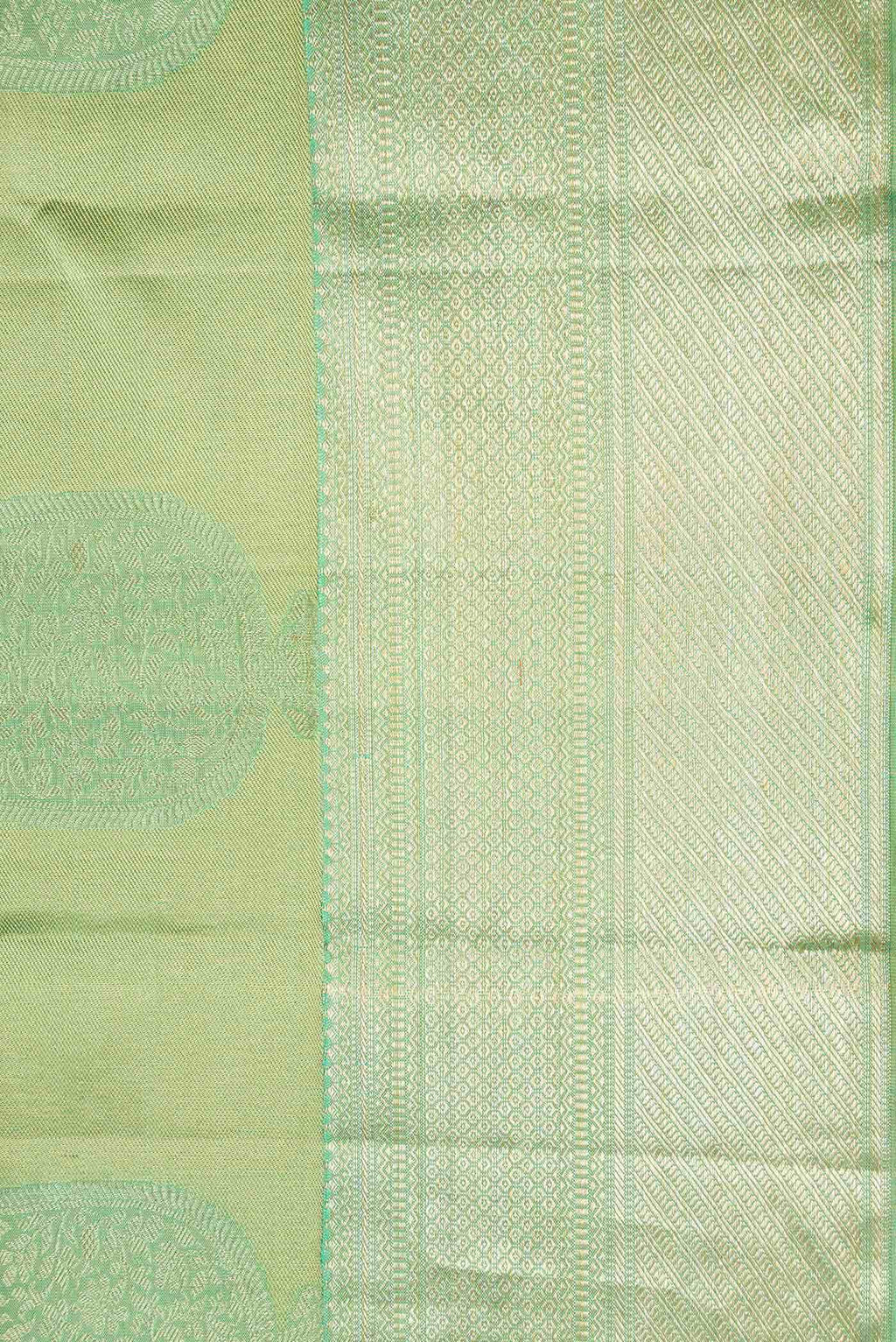 Green Dual Tone Kanchipuram Silk Saree