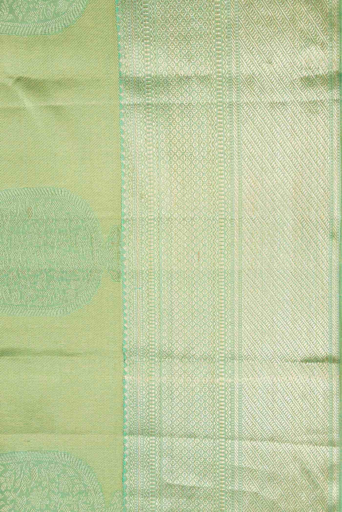 Green Dual Tone Kanchipuram Silk Saree