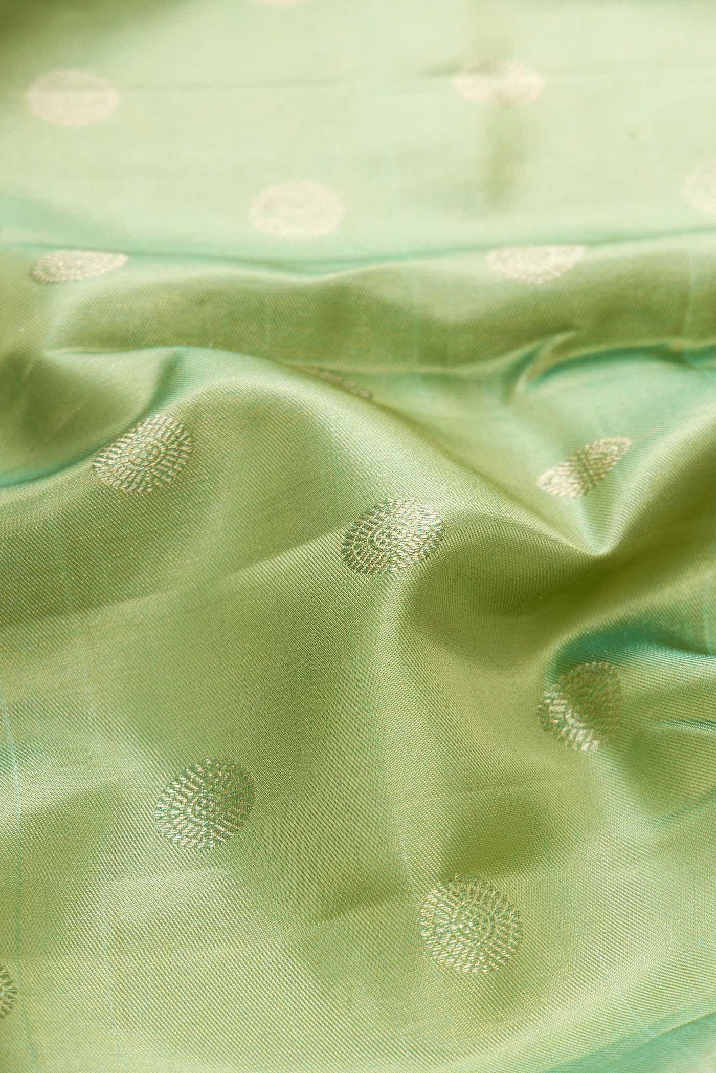 Green Dual Tone Kanchipuram Silk Saree
