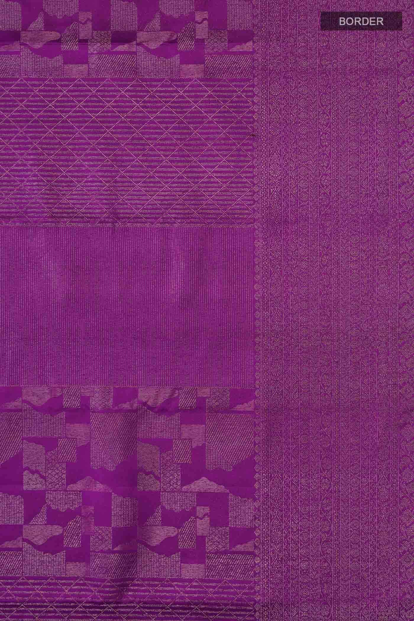 Purple Kanchipuram Silk Saree