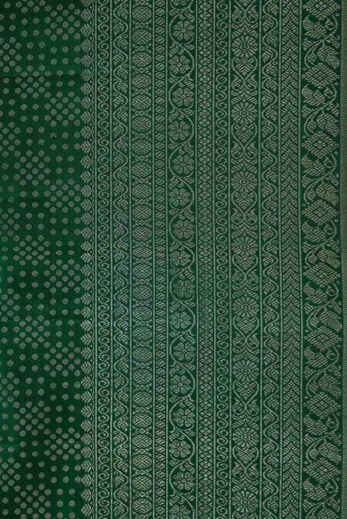 Green Dual Tone Kanchipuram Silk Saree