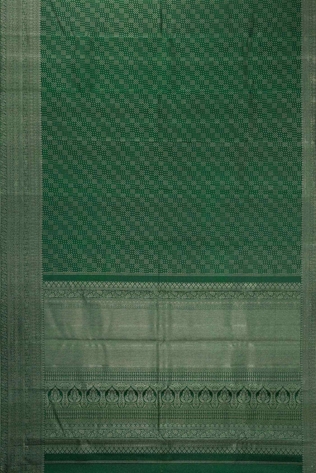 Green Dual Tone Kanchipuram Silk Saree