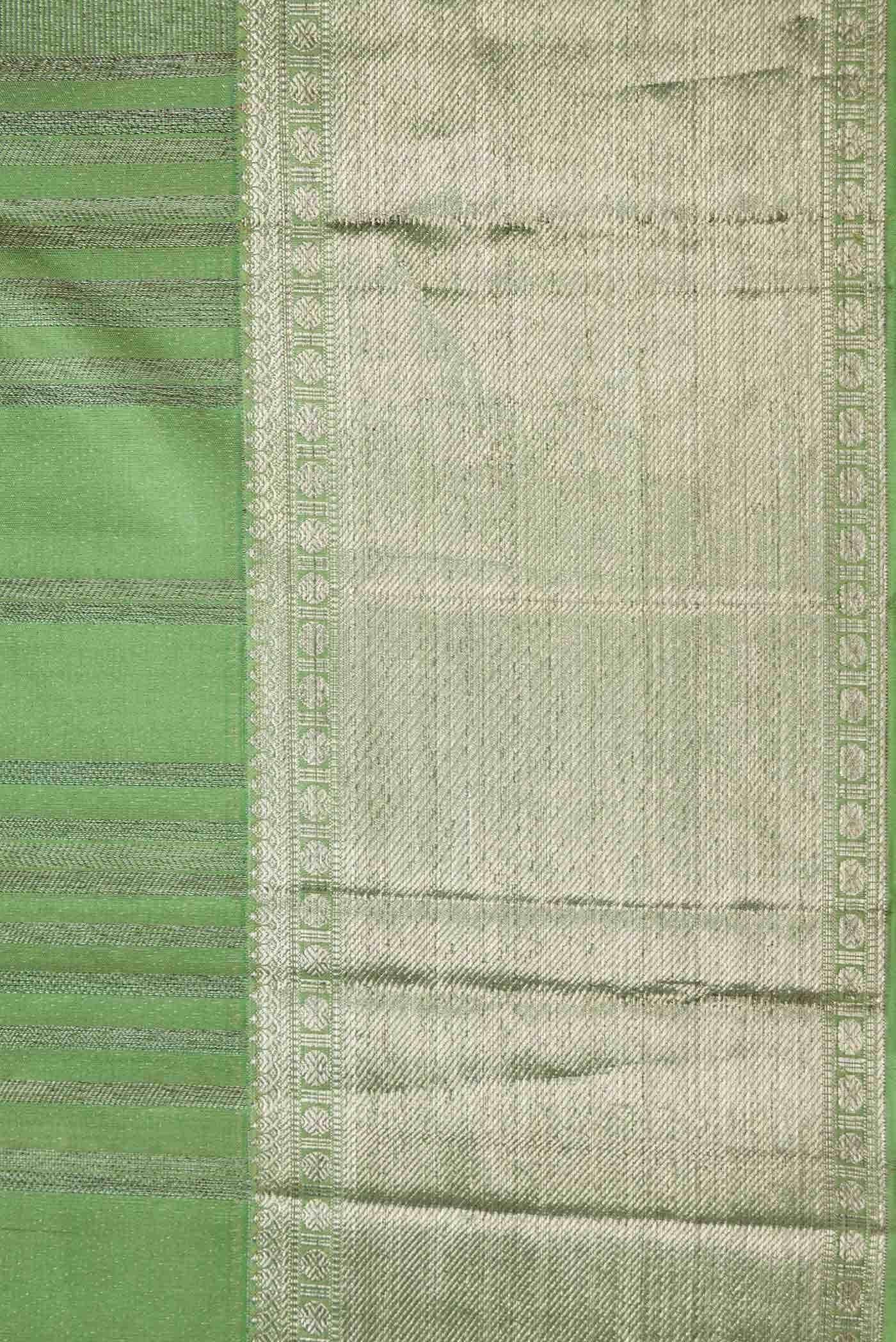 Green Dual Tone Kanchipuram Silk Saree