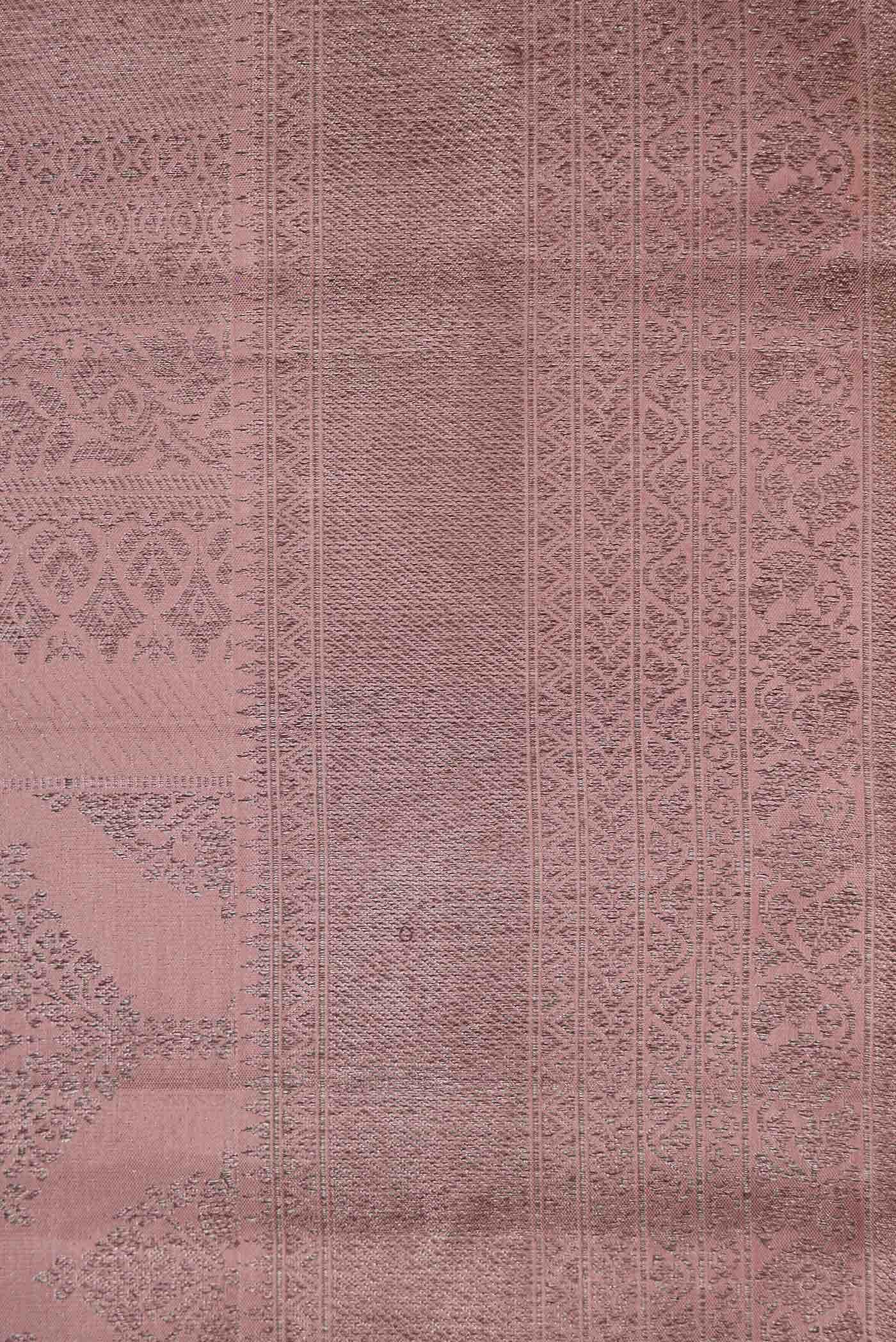 Brown Dual Tone Kanchipuram Silk Saree