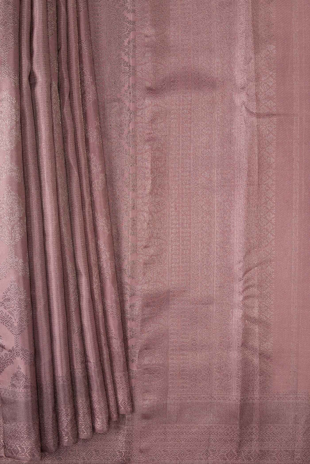 Brown Dual Tone Kanchipuram Silk Saree