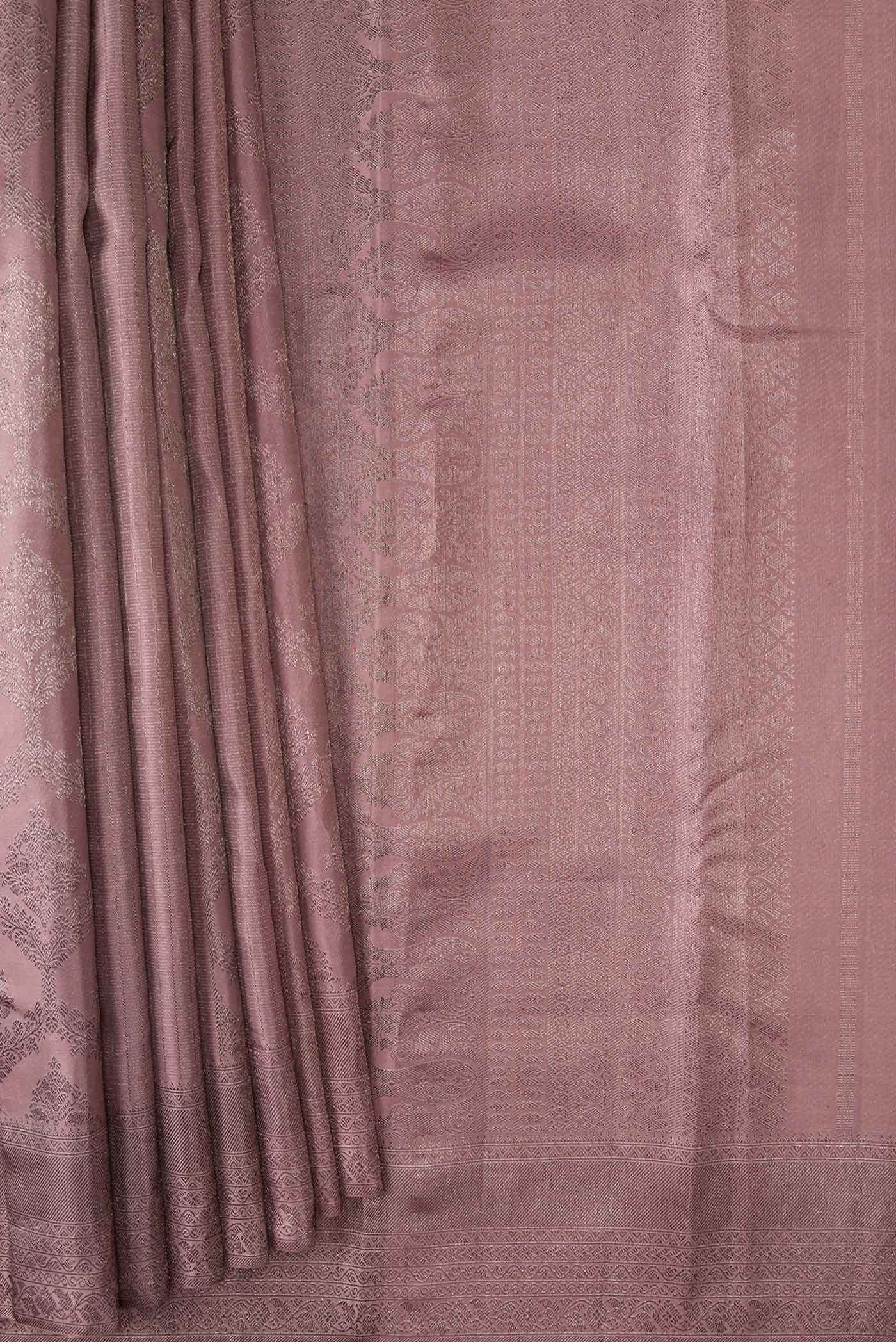 Brown Dual Tone Kanchipuram Silk Saree