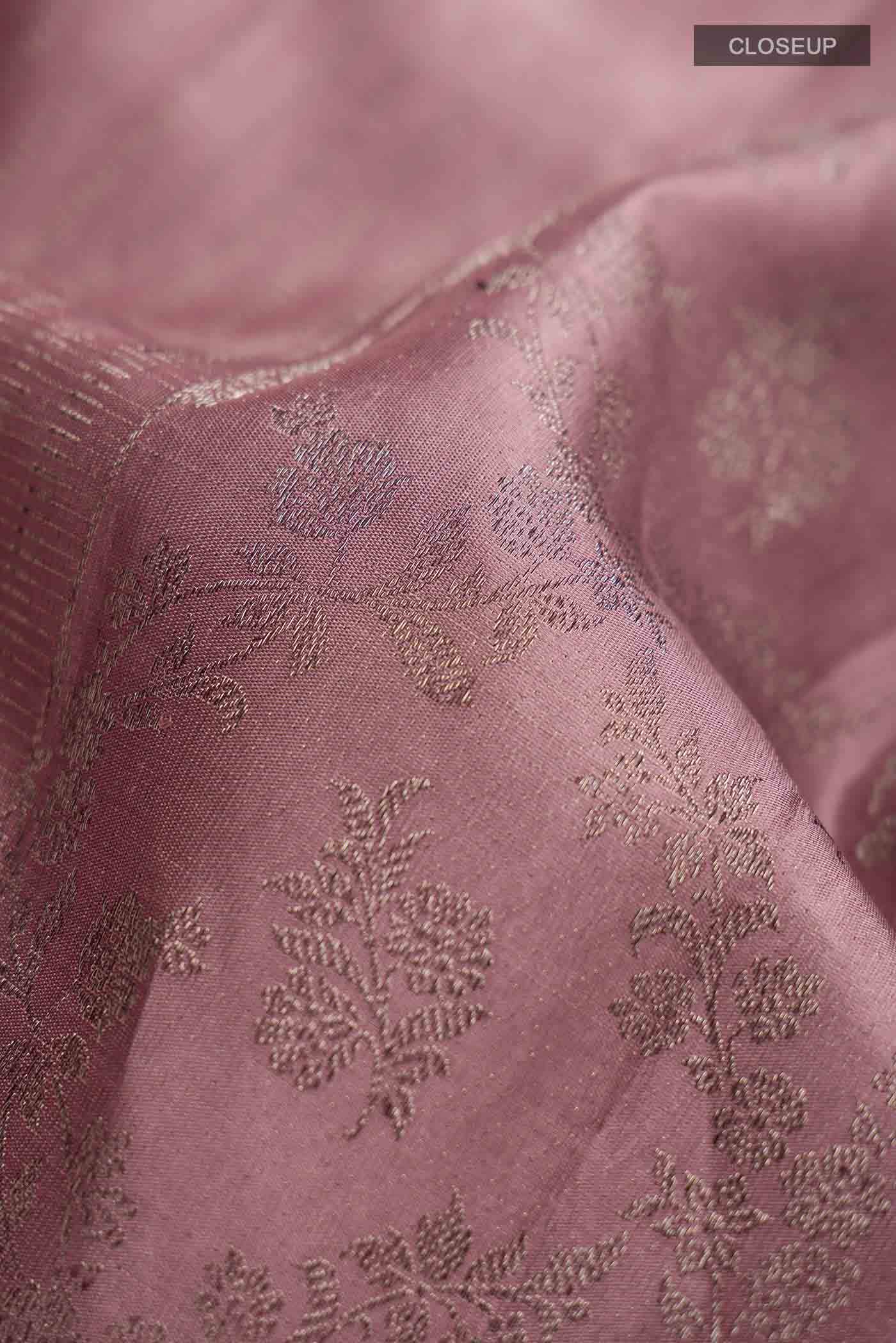 Mauve Kanchipuram Silk Saree