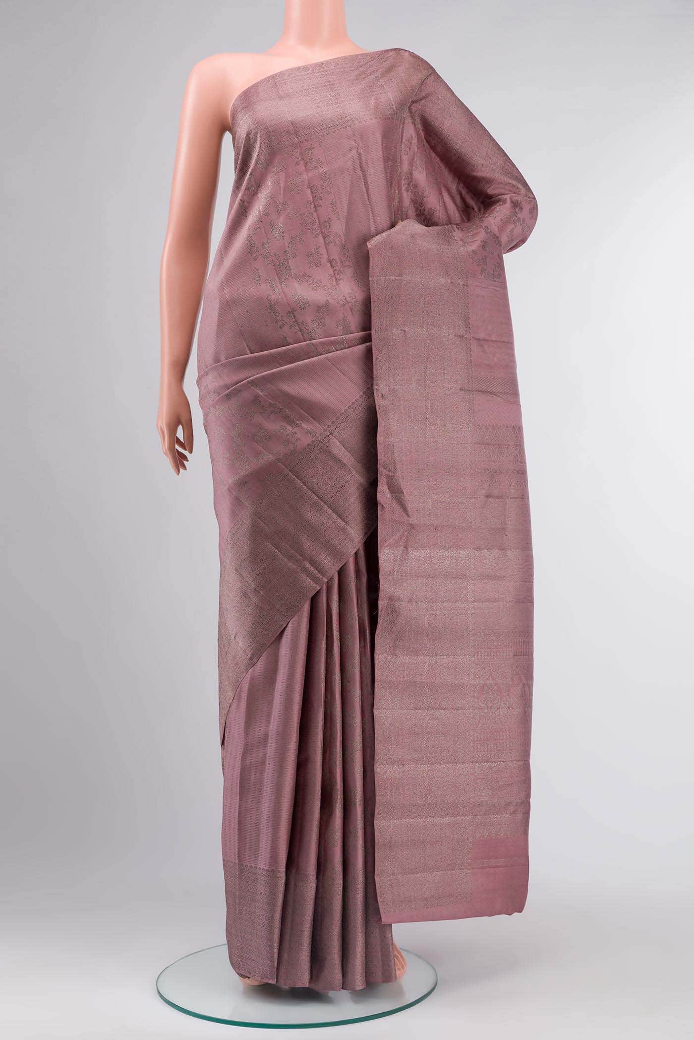 Mauve Kanchipuram Silk Saree