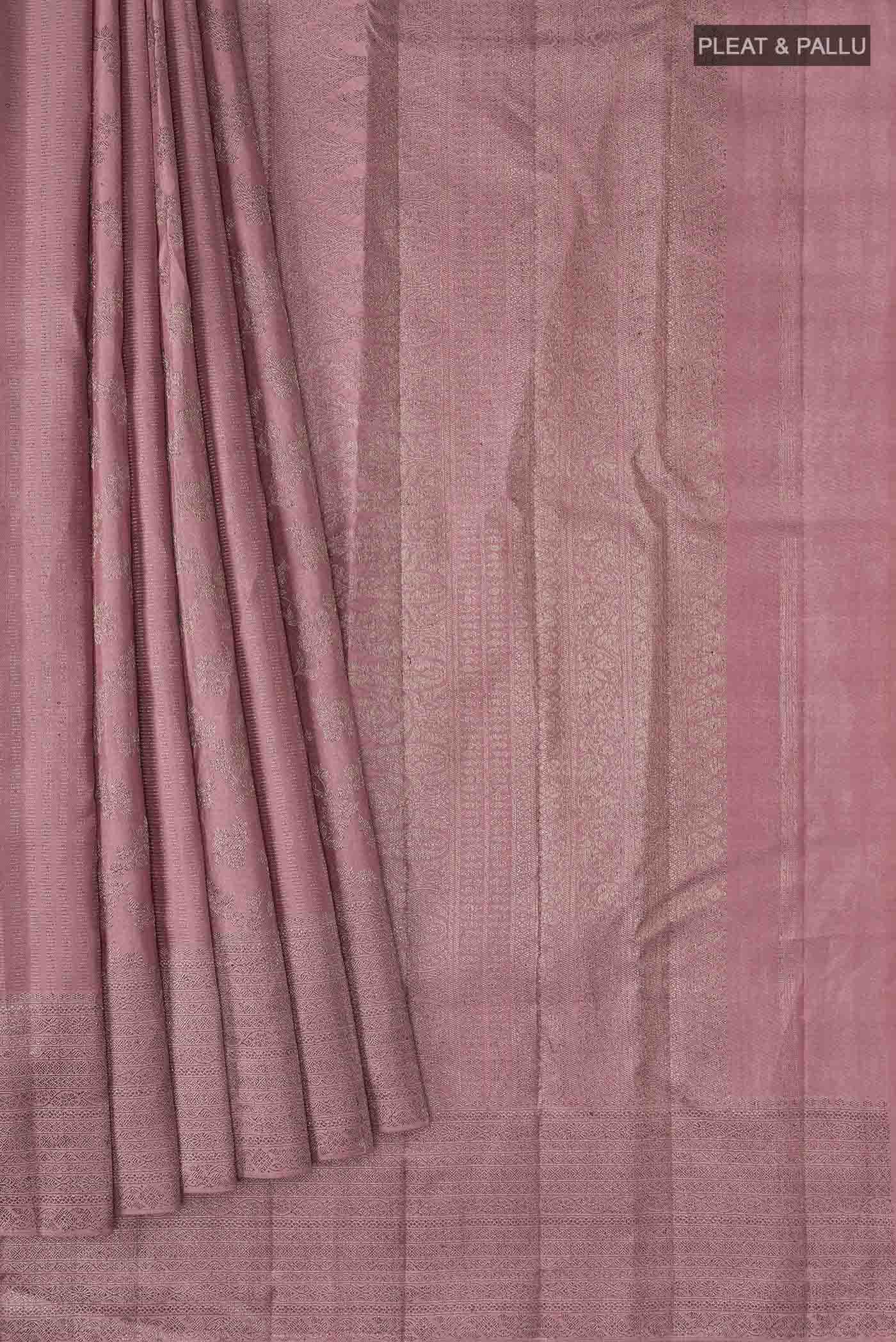 Mauve Kanchipuram Silk Saree