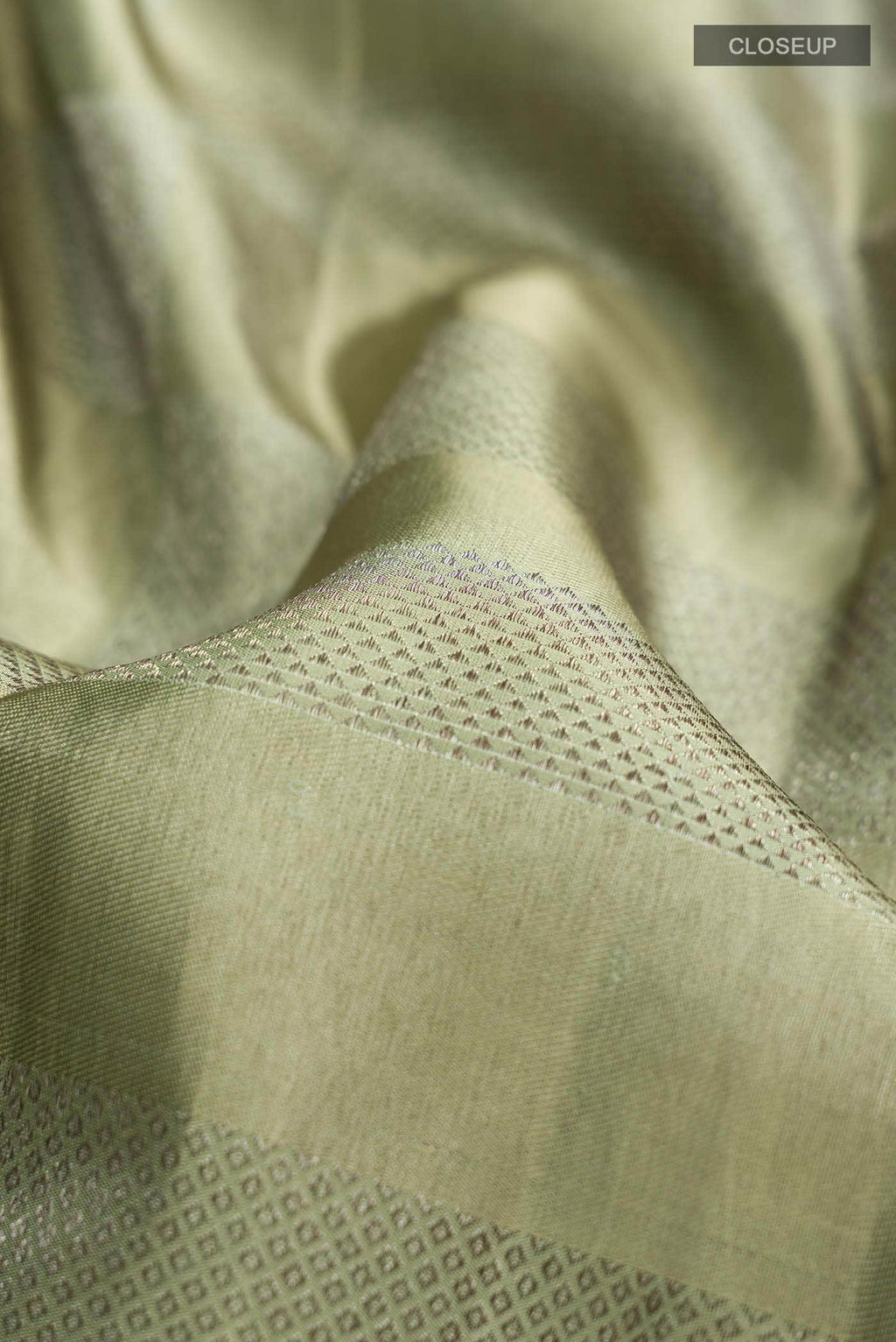 Sage Green Kanchipuram Silk Saree