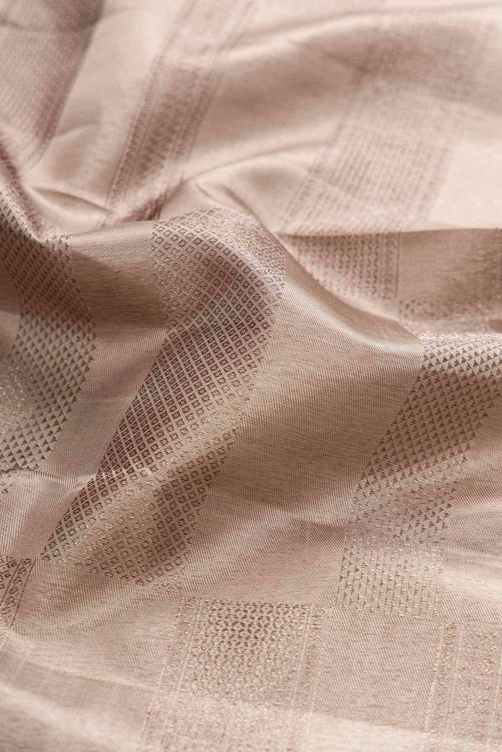Dark Beige Dual Tone Kanchipuram Silk Saree