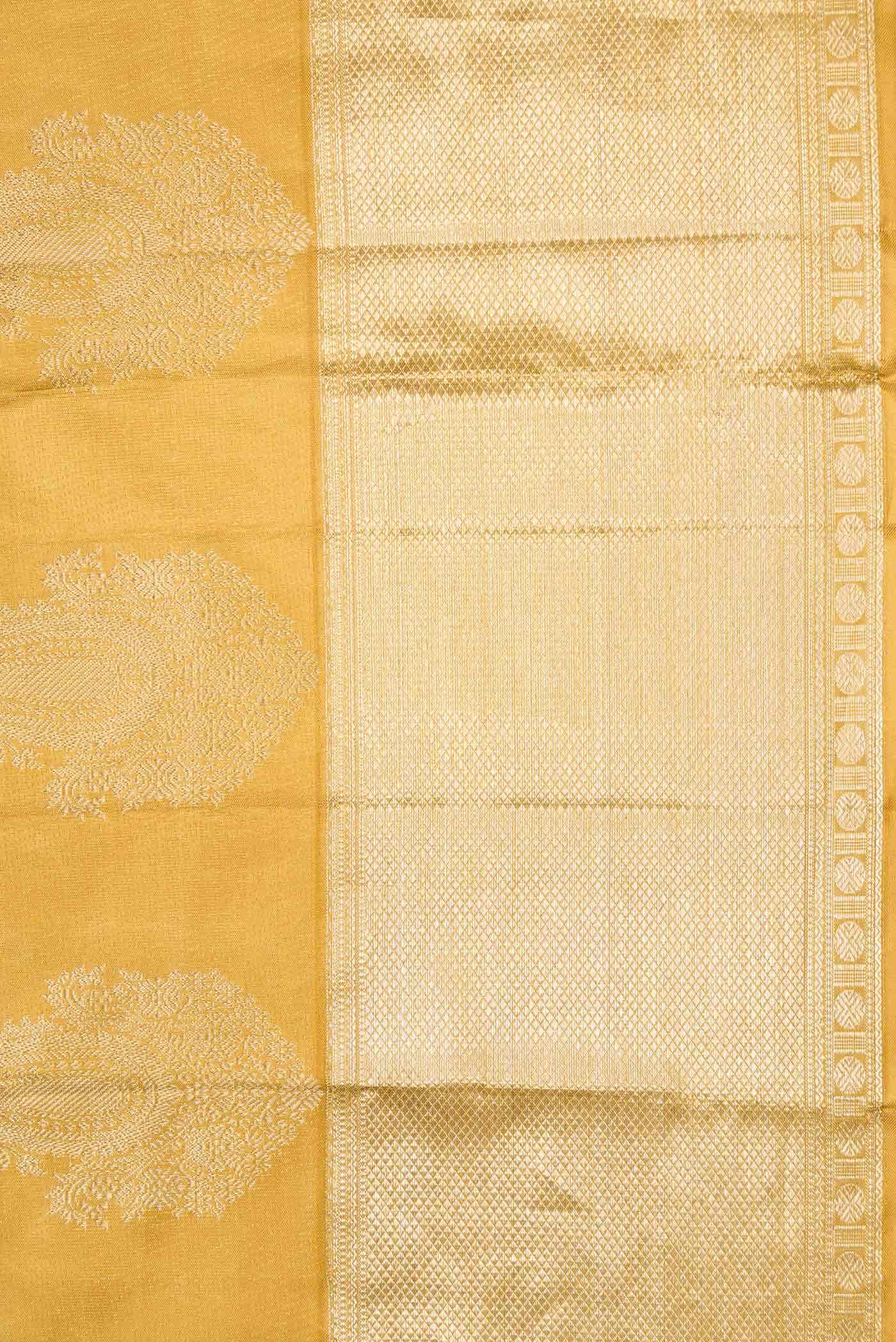 Gold Dual Tone Kanchipuram Silk Saree