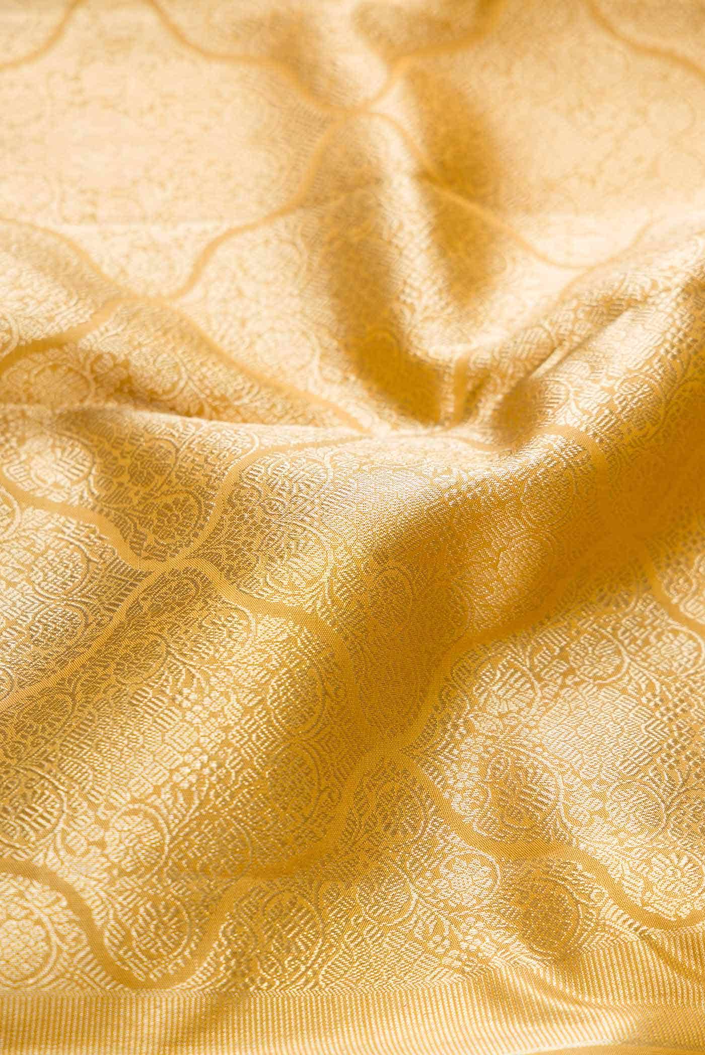 Gold Dual Tone Kanchipuram Silk Saree