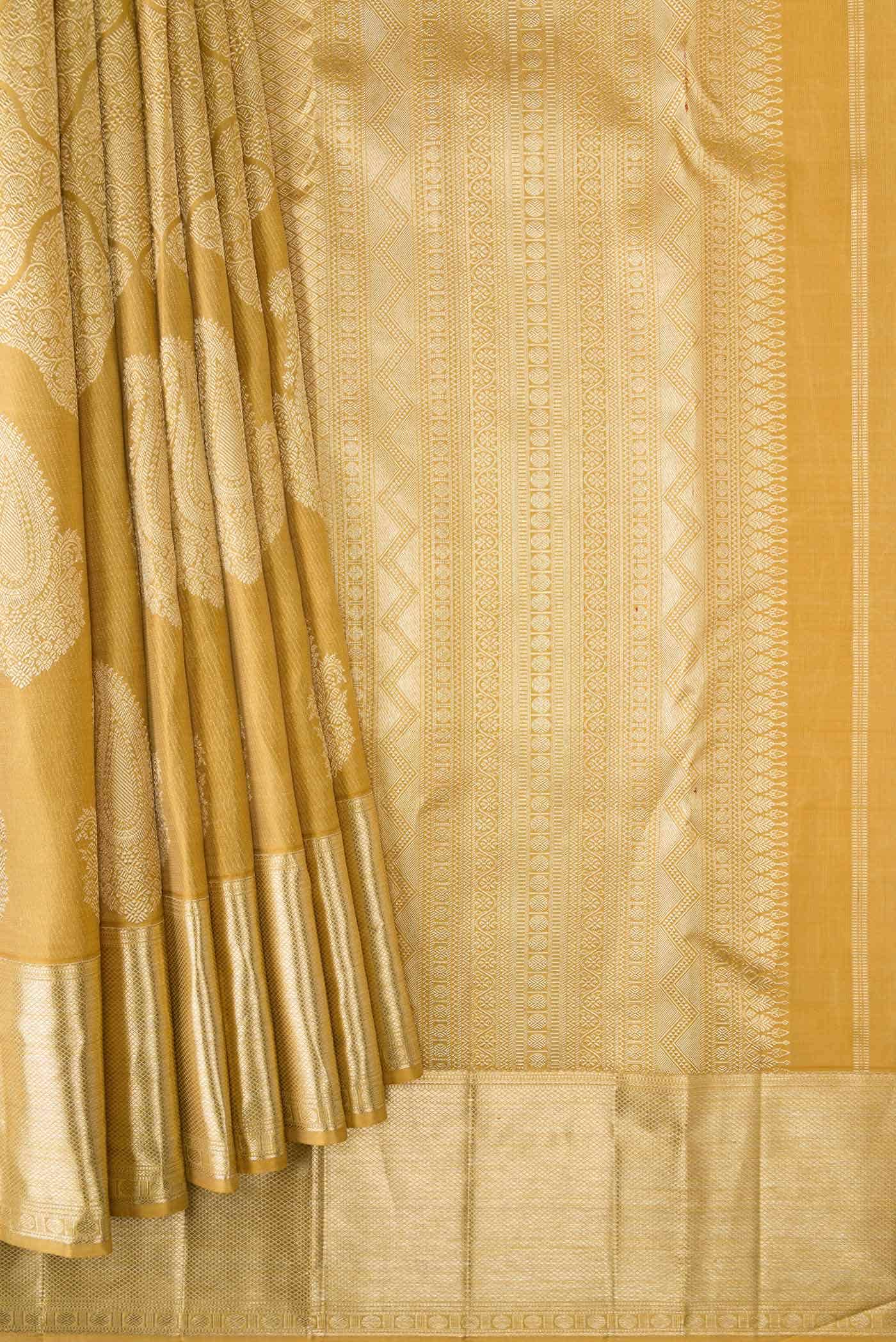 Gold Dual Tone Kanchipuram Silk Saree