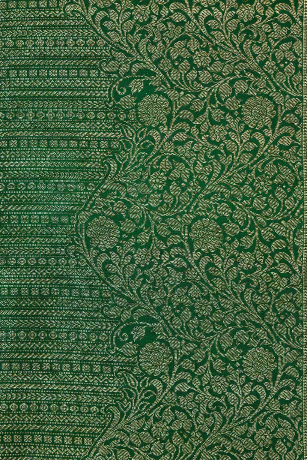 Green Dual Tone Kanchipuram Silk Saree
