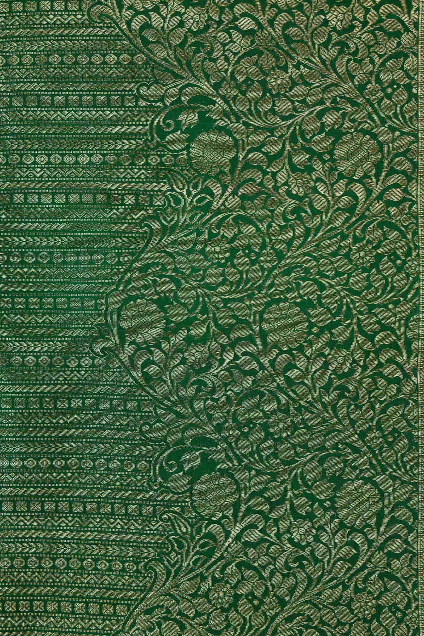Green Dual Tone Kanchipuram Silk Saree