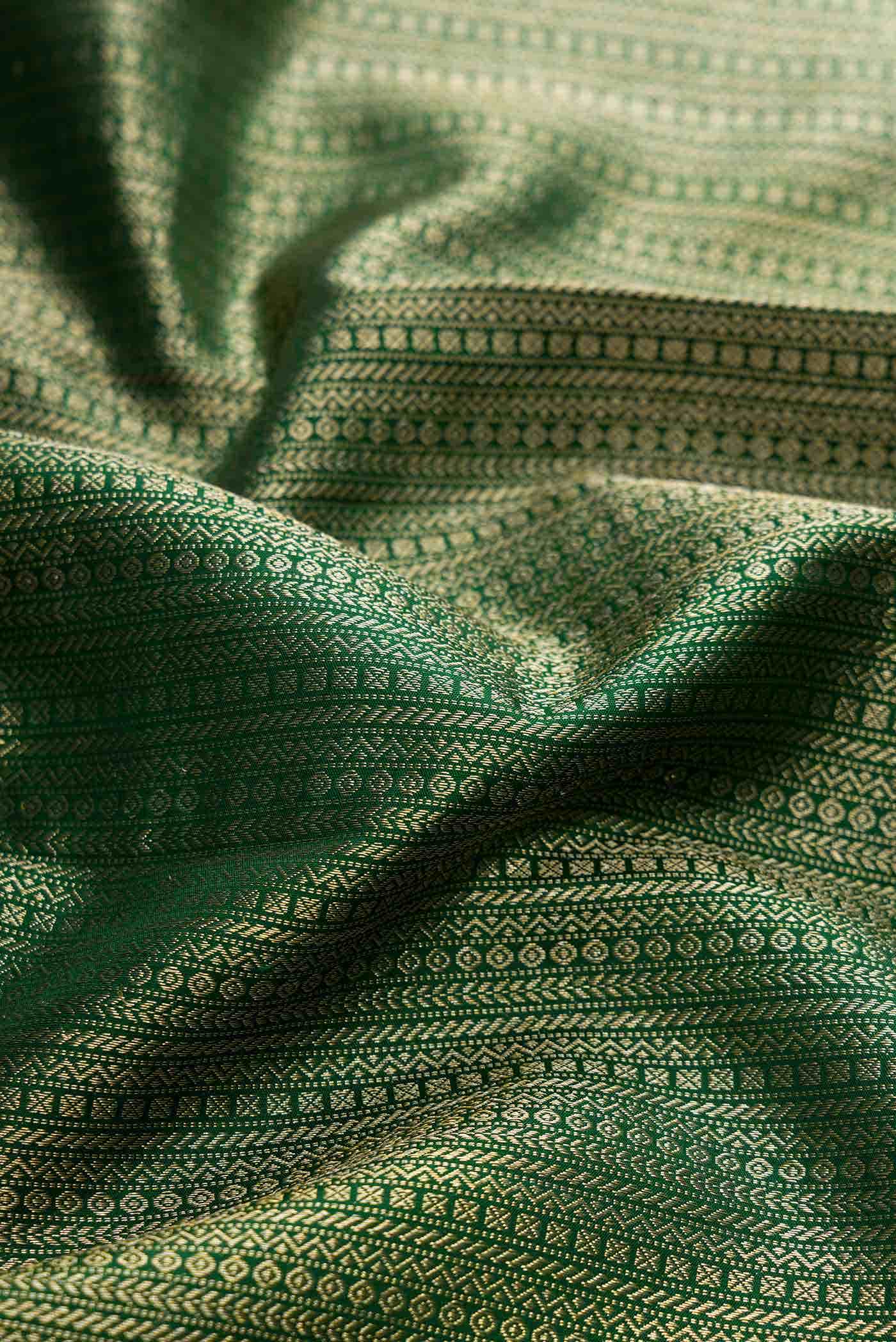 Green Dual Tone Kanchipuram Silk Saree