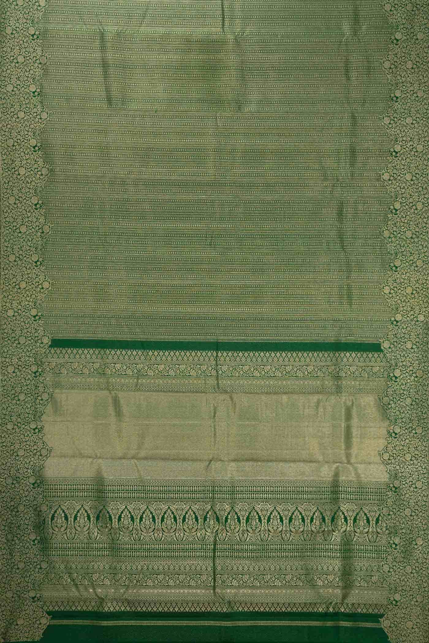 Green Dual Tone Kanchipuram Silk Saree