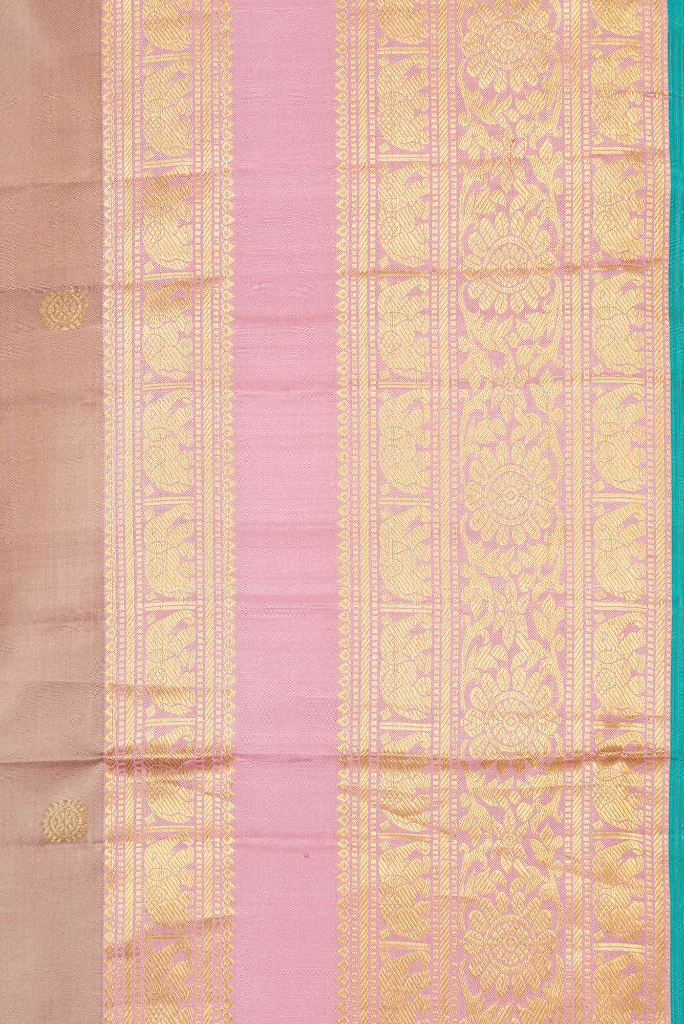 Bronze Dual Tone Kanchipuram Silk Saree