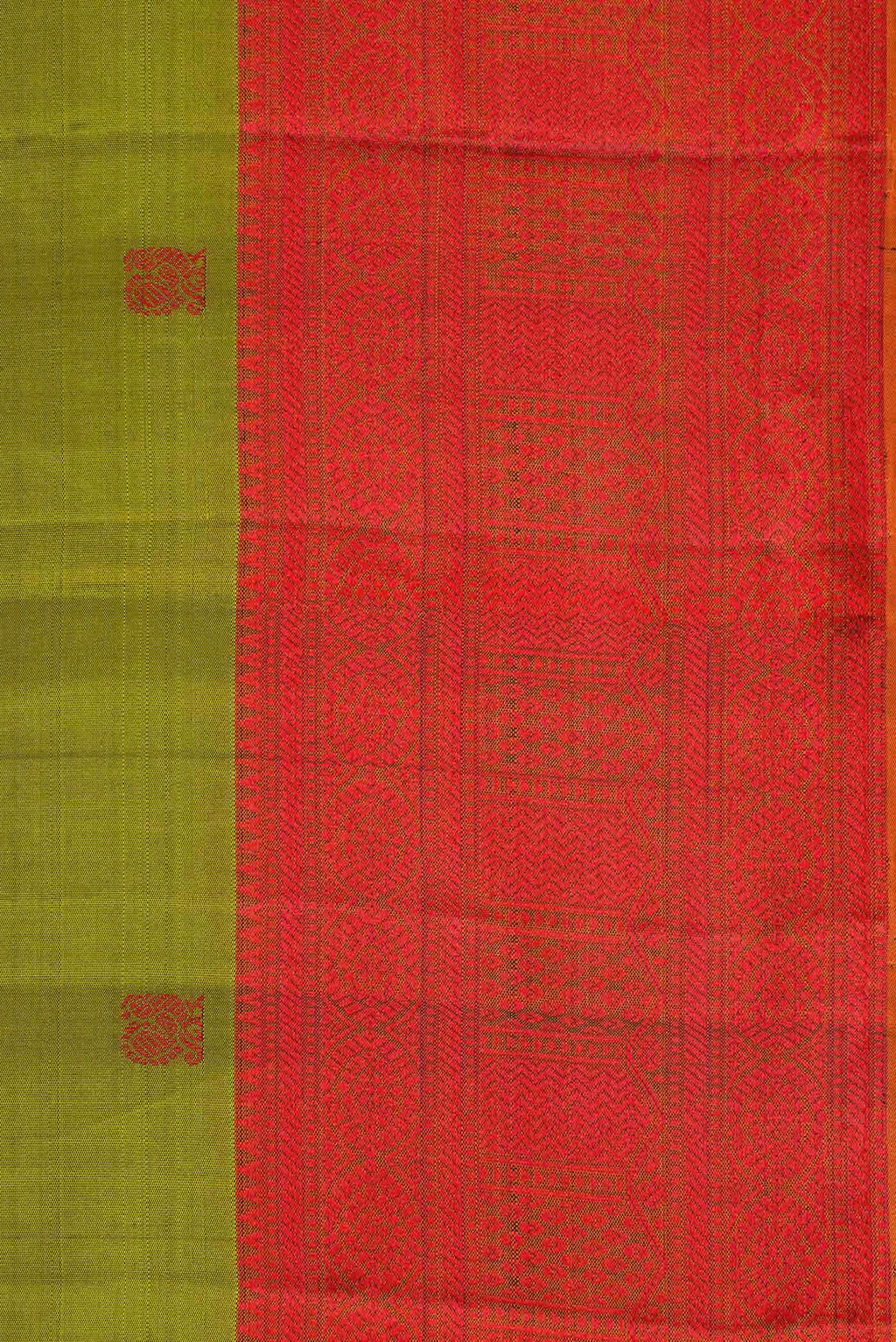 Green Dual Tone Kanchipuram Silk Saree